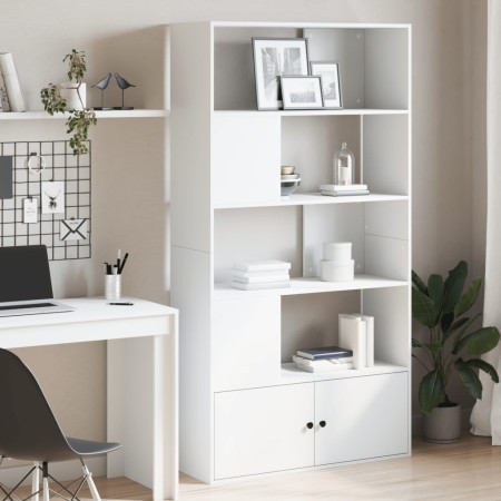 Estantería de madera de ingeniería blanca 100x36x189 cm de , Librerías y estanterías - Ref: Foro24-3295324, Precio: 145,90 €,...