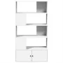 Estantería de madera de ingeniería blanca 100x36x189 cm de , Librerías y estanterías - Ref: Foro24-3295324, Precio: 144,29 €,...