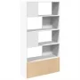 Estantería de madera de ingeniería blanca 100x36x189 cm de , Librerías y estanterías - Ref: Foro24-3295324, Precio: 144,29 €,...