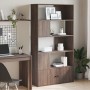Estantería de madera de ingeniería marrón roble 100x36x189 cm de , Librerías y estanterías - Ref: Foro24-3295330, Precio: 142...