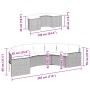 Sofá de jardín semicircular 2 piezas ratán sintético gris de , Sofás de exterior - Ref: Foro24-3262062, Precio: 554,14 €, Des...