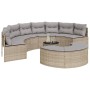 Set de sofá de jardín semicircular 3 pzas ratán sintético beige de , Sofás de exterior - Ref: Foro24-3262076, Precio: 639,18 ...