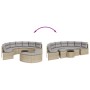Set de sofá de jardín semicircular 3 pzas ratán sintético beige de , Sofás de exterior - Ref: Foro24-3262076, Precio: 639,18 ...