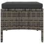 2-seater garden sofa with gray PE rattan table and stools by , Outdoor sofas - Ref: Foro24-317627, Price: 272,07 €, Discount: %