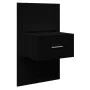 Wall-mounted bedside table with black LED lights by , Nightstands - Ref: Foro24-848159, Price: 59,86 €, Discount: %