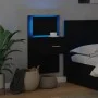 Wall-mounted bedside table with black LED lights by , Nightstands - Ref: Foro24-848159, Price: 59,86 €, Discount: %