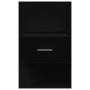 Mesita de noche de pared con luces LED negro de , Mesitas de noche - Ref: Foro24-848159, Precio: 60,79 €, Descuento: %