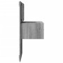 Mesita de noche de pared con luces LED gris Sonoma de , Mesitas de noche - Ref: Foro24-848167, Precio: 68,15 €, Descuento: %
