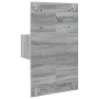 Mesita de noche de pared con luces LED gris Sonoma de , Mesitas de noche - Ref: Foro24-848167, Precio: 68,15 €, Descuento: %