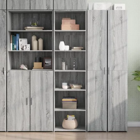 Tall Sonoma Gray Engineered Wood Sideboard 50x41x185 cm by , Sideboards - Ref: Foro24-3281685, Price: 100,81 €, Discount: %