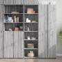 Aparador alto madera de ingeniería gris Sonoma 50x41x185 cm de , Aparadores - Ref: Foro24-3281685, Precio: 102,00 €, Descuent...