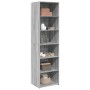 Aparador alto madera de ingeniería gris Sonoma 50x41x185 cm de , Aparadores - Ref: Foro24-3281685, Precio: 102,00 €, Descuent...