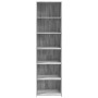 Aparador alto madera de ingeniería gris Sonoma 50x41x185 cm de , Aparadores - Ref: Foro24-3281685, Precio: 102,00 €, Descuent...