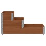 Arriate elevado de 3 niveles madera maciza pino marrón 120x80cm de , Maceteros y jardineras - Ref: Foro24-4010312, Precio: 83...