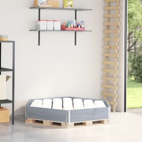 Arriate elevado hexagonal madera maciza de pino gris 160x160 cm de , Maceteros y jardineras - Ref: Foro24-4010319, Precio: 50...