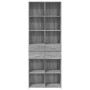 Aparador alto madera de ingeniería gris Sonoma 70x42,5x185 cm de , Aparadores - Ref: Foro24-3281467, Precio: 151,53 €, Descue...