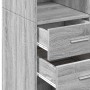 Aparador alto madera de ingeniería gris Sonoma 70x42,5x185 cm de , Aparadores - Ref: Foro24-3281467, Precio: 151,53 €, Descue...