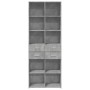 Aparador alto madera de ingeniería gris hormigón 70x42,5x185 cm de , Aparadores - Ref: Foro24-3281465, Precio: 152,88 €, Desc...