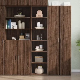 Aparador alto madera de ingeniería marrón roble 45x41x185 cm de , Aparadores - Ref: Foro24-3281679, Precio: 100,58 €, Descuen...