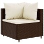 Set muebles de jardín 6 piezas y cojines ratán sintético marrón de , Conjuntos de jardín - Ref: Foro24-3308137, Precio: 508,0...