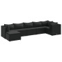 Set de muebles de jardín y cojines 7 pzas ratán sintético negro de , Conjuntos de jardín - Ref: Foro24-3308227, Precio: 531,4...