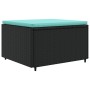 Set muebles de jardín 6 piezas y cojines ratán sintético negro de , Conjuntos de jardín - Ref: Foro24-3308212, Precio: 411,63...