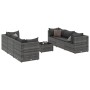 Set de muebles de jardín 7 pzas y cojines ratán sintético gris de , Conjuntos de jardín - Ref: Foro24-3308026, Precio: 477,56...