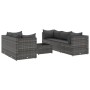 Set de muebles de jardín 6 pzas y cojines ratán sintético gris de , Conjuntos de jardín - Ref: Foro24-3308018, Precio: 380,34...