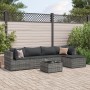 Set de muebles de jardín 6 pzas y cojines ratán sintético gris de , Conjuntos de jardín - Ref: Foro24-3308066, Precio: 377,88...