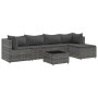 Set de muebles de jardín 6 pzas y cojines ratán sintético gris de , Conjuntos de jardín - Ref: Foro24-3308066, Precio: 377,88...