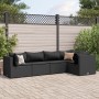 Set de muebles de jardín 5 pzas y cojines ratán sintético negro de , Conjuntos de jardín - Ref: Foro24-3308091, Precio: 411,2...
