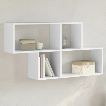 Estantería de pared madera ingeniería blanco 100x20x53 cm de , Estantes y estanterías - Ref: Foro24-848017, Precio: 44,24 €, ...