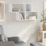 Estantería de pared madera ingeniería blanco 100x20x53 cm de , Estantes y estanterías - Ref: Foro24-848017, Precio: 44,24 €, ...