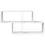 Estantería de pared madera ingeniería blanco 100x20x53 cm de , Estantes y estanterías - Ref: Foro24-848017, Precio: 44,24 €, ...