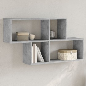 Estante de pared madera ingeniería gris hormigón 100x20x53 cm de , Estantes y estanterías - Ref: Foro24-848020, Precio: 42,58...