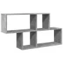 Estante de pared madera ingeniería gris hormigón 100x20x53 cm de , Estantes y estanterías - Ref: Foro24-848020, Precio: 41,88...