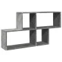 Estante de pared madera ingeniería gris hormigón 100x20x53 cm de , Estantes y estanterías - Ref: Foro24-848020, Precio: 41,88...
