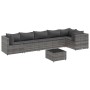 Set de muebles de jardín 7 pzas y cojines ratán sintético gris de , Conjuntos de jardín - Ref: Foro24-3308114, Precio: 489,18...