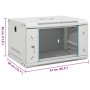 Armario rack de servidores de pared 6U 19" IP20 53x40x30 cm de , Sistemas de almacenamiento de red - Ref: Foro24-30259, Preci...