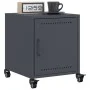 Bedside table in anthracite grey steel, 36x39x43.5 cm by , Nightstands - Ref: Foro24-846618, Price: 49,25 €, Discount: %