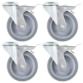 Ruedas giratorias con agujero pasador 16 unidades 100 mm de , Manipulación de materiales - Ref: Foro24-277868, Precio: 85,10 ...