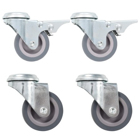 Ruedas giratorias con agujero pasador 12 unidades 50 mm de , Manipulación de materiales - Ref: Foro24-277882, Precio: 48,56 €...