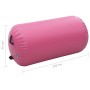Rollo hinchable de gimnasia con bomba PVC rosa 120x75 cm de vidaXL, Yoga y pilates - Ref: Foro24-92715, Precio: 106,78 €, Des...