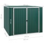 Cobertizo de jardín acero galvanizado verde 195x198x159 cm de , Cobertizos - Ref: Foro24-46253, Precio: 253,20 €, Descuento: %