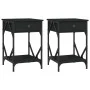 Mesitas de noche 2 uds madera contrachapada negro 40x42x60 cm de , Mesitas de noche - Ref: Foro24-826336, Precio: 82,15 €, De...