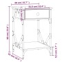 Mesitas de noche 2 uds madera contrachapada negro 40x42x60 cm de , Mesitas de noche - Ref: Foro24-826336, Precio: 83,24 €, De...