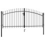 Puerta doble para valla con puntas de lanza 300x150 cm de , Puertas de jardín - Ref: Foro24-144359, Precio: 194,56 €, Descuen...