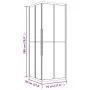 Cabina de ducha ESG esmerilado 70x70x180 cm de , Puertas de ducha - Ref: Foro24-151843, Precio: 272,13 €, Descuento: %