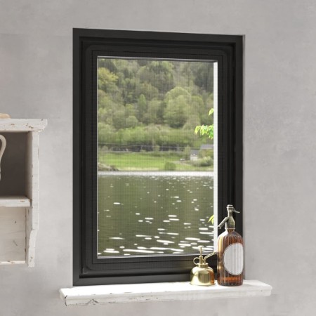 Mosquitera magnética para ventanas gris antracita 80x120 cm de , Mosquiteras para ventanas - Ref: Foro24-153850, Precio: 24,8...
