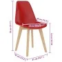 Esszimmerstühle, 2 Stück, Kunststoff, rot von , Essstühle - Ref: Foro24-289119, Preis: 107,76 €, Rabatt: %